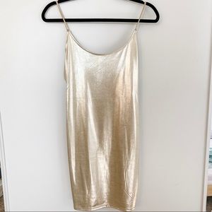 Forever 21 Gold Bodycon Dress